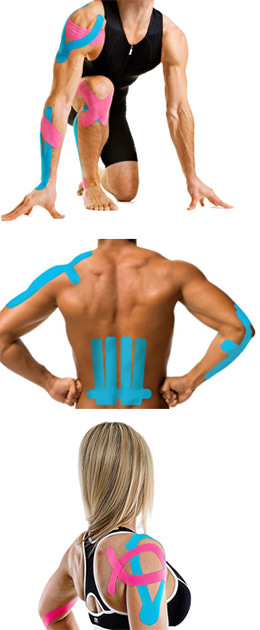 Bandage adhesif de kinesiologie
